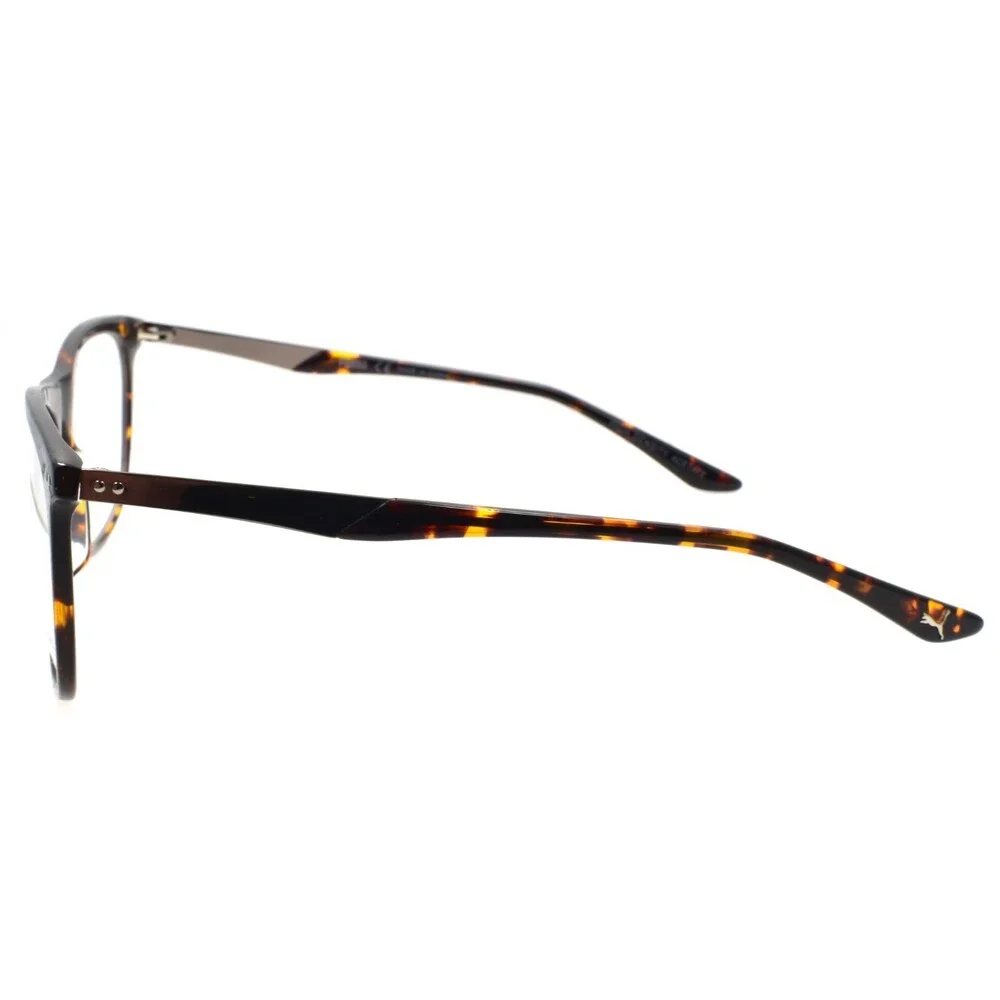 PUMA PU0095O 002 Unisex Eyeglasses Frames 54-18-140 Havana / Ruthenium